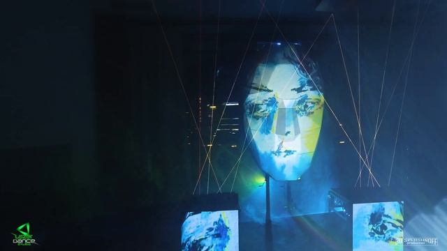 3D MAPPING | Ожившие портреты А.Зверева | лазерное шоу | 4k