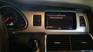 Audi Q7 service reset
