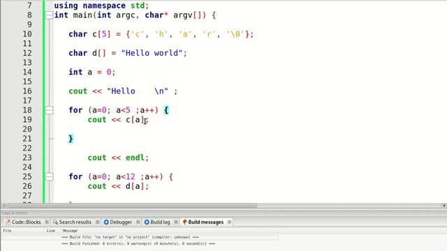 Изучаем C++, тип char, массивы символов