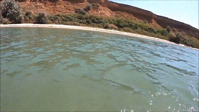 Крым чистое море безлюдный дикий песчаный пляж | село Угловое смотреть онлайн