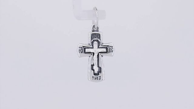 Крест нательный, серебро 925, частичное чернение, Золотой Меркурий каталог арт. 4068к смотреть онлайн