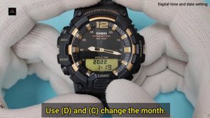 How to set time on a Casio HDC-700 (5565).