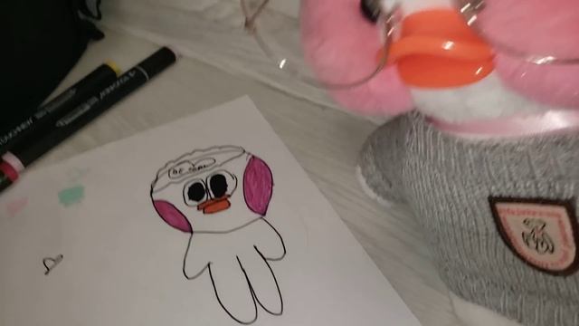 #lalafanfan распаковка посылки для утки #лалафанфан утя рисует утку duck draw lalafanfan unboxing смотреть онлайн