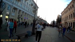 КАЗАНЬ - ул.БАУМАНА! МАЙ 2021! ВЕЧЕРНЯЯ ПРОГУЛКА! ПУТЕШЕСТВУЕМ!