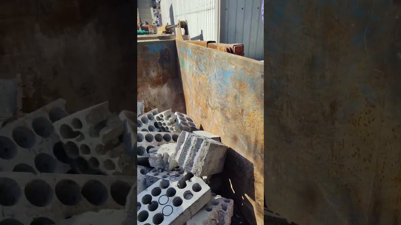 Вывозим отработанные блоки, после тестов и испытаний.