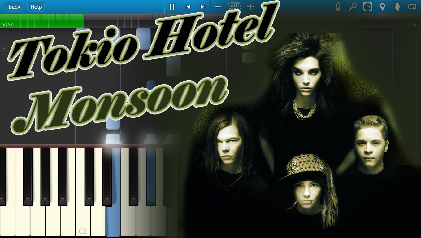 Tokio hotel monsoon текст. Tokio Hotel Monsoon. Tokio Hotel Monsoon Piano. Tokio Hotel Monsoon Piano numbers.