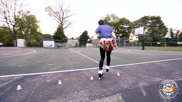 Слалом для начинающих на роликах - 2 урок смотреть онлайн