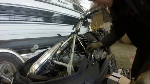 Перегрев мотора на снегоходе BRP Tundra 550  Вскрытие