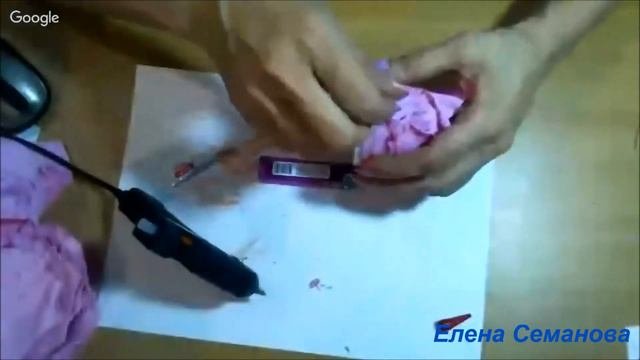 ч 3 Роза-шкатулка из фоамирана своими руками. Мастер-класс. Елена Семанова