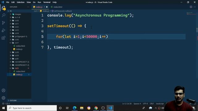 #23. ASYNCHRONOUS PROGRAMMING IN JAVASCRIPT