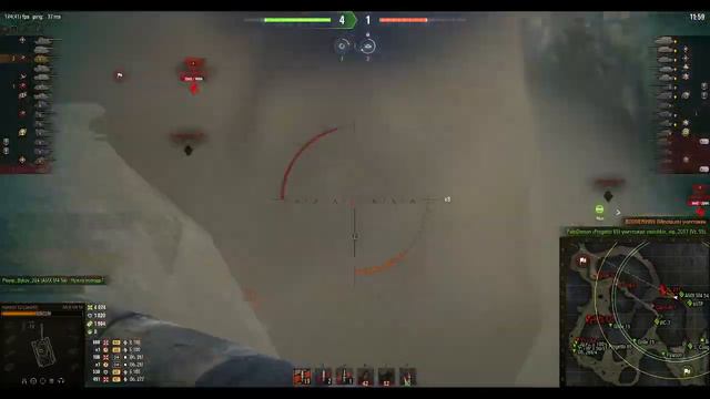 World of Tanks - Бой: Перевал Техника: AMX M4 mle. 54 Знак классности «Мастер» смотреть онлайн