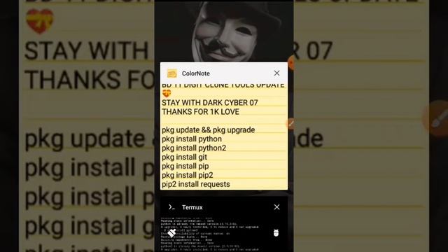 hlw guys sobai kmn acin new Termux old id cloning, ? смотреть онлайн