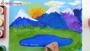 Рисуем Горный пейзаж