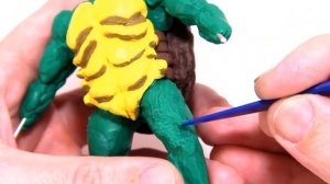 Черепашка ниндзя из пластилина | Как слепить черепашку ниндзя | ninja turtle | TMNT.