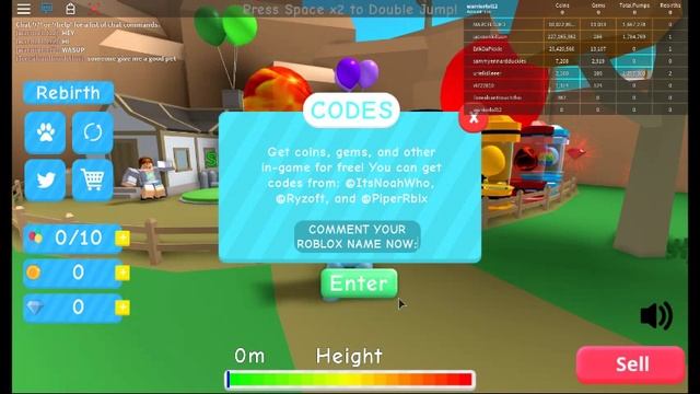3 *INSANE* CODES IN BALLOON SIMULATOR! (Roblox) смотреть онлайн
