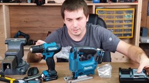 Набор Makita CLX237: аккумуляторный лобзик JV101DZ + аккумуляторная дрель-шуруповерт DF333DZ.