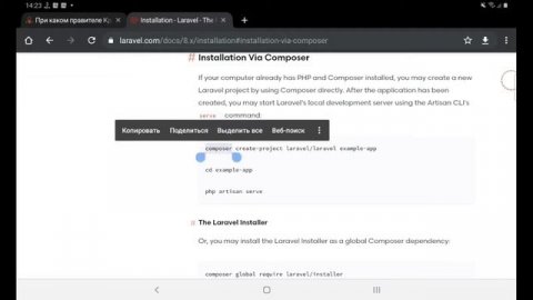 Laravel на мобильный? | Установка Laravel