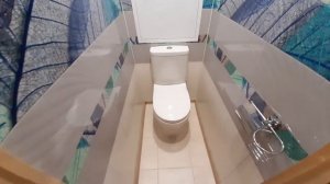 Отделка туалета панелями пвх Panda Симфония