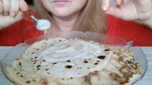 АСМР Блины со сгущенкой/ASMR Pancakes with condensed milk