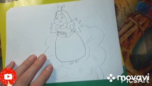 Раскраска Баба Капа из мультика Лунтик