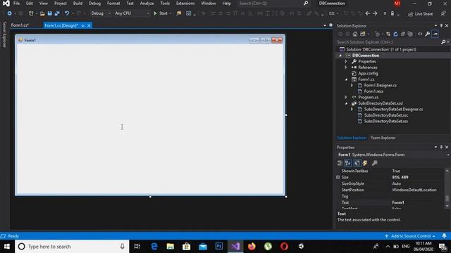 SQL Server Connection in Visual Studio  { SQL C# Tutorial }