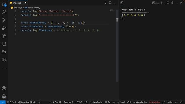 learn array flat method in javascript the right way смотреть онлайн