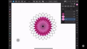 Affinity Designer 2 iPad Tutorial, Create a Vector Lotus Flower