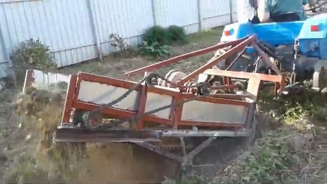 САМОДЕЛЬНАЯ КАРТОФЕЛЕКОПАЛКА ОДНОРЯДНАЯ ИЗ ПОДРУЧНЫХ СРЕДСТВ