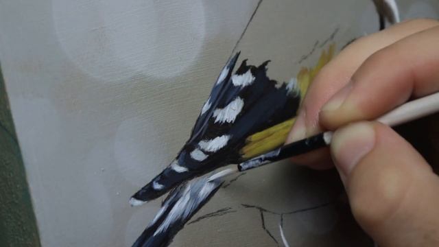 The BEST BRUSHES for Painting Realism (How To Paint Bird Feathers) смотреть онлайн