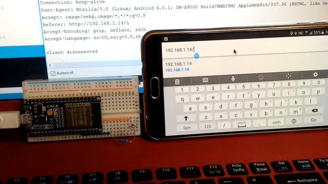ESP32 Simple Web Server to control external LED смотреть онлайн