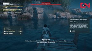 Lake KATARRAKTON TABLET LOCATION in AC Odyssey | Find and Read the First Treasure Hunt Clue