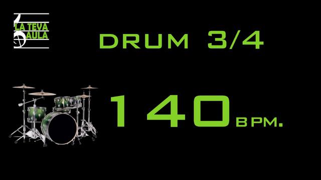 140 BPM - 3/4 DRUM TRACK - ROCK смотреть онлайн