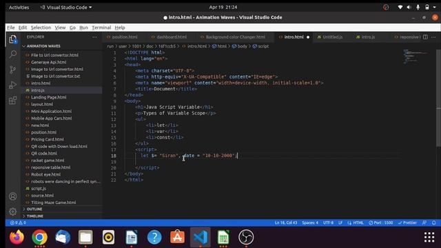 Types of Variables in Javascript | Easy to learn variable and full explanation tamil