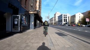Москва. Велопокатушка. Рязанский просп. - Ростокино. Moscow Bike Ride. Ryazansky Av - Rostokino. 4K