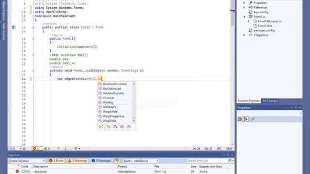 How to detect edges from canny detector using OpencvSharp in C#