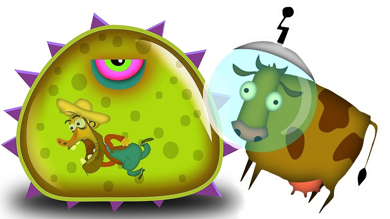 Суровый ЛИЗУН ГЛАЗАСТИК на ВОЕННОЙ БАЗЕ! Игра Tales from Space Mutant Blobs Attack смотреть онлайн