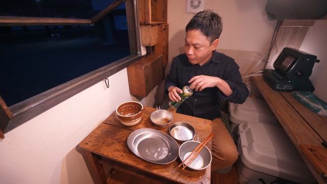 【車中泊の旅】山奥で一人車中泊。新しい車で春を感じる旅｜DIY軽トラックキャンピングカー｜104