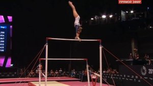 Дарья Спиридонова. Брусья. Women's Team Final. Glasgow 2015.