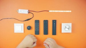 Управление одноцветными светодиодными лентами системой EASYDIM. Беспроводные пульты управления.