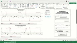 Контрольные карты Шухарта для Excel (удаление выбранных точек)