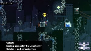 Celeste boring gameplay by Lirachonyr Golden + red strawberries