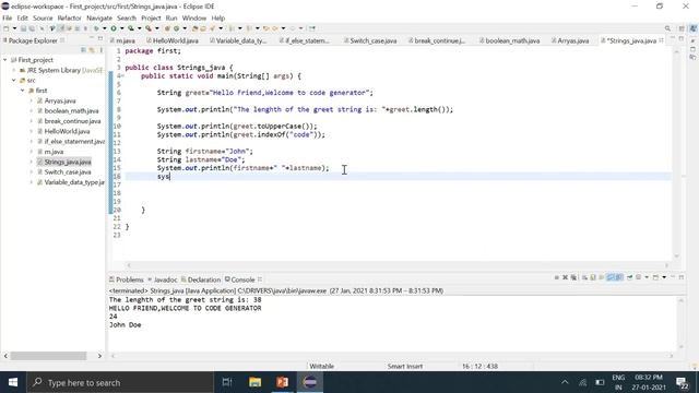 String In Java | String In Java Definition | Java Tutorial For Beginner|#12