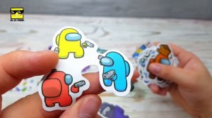 Наклейки  AMONG US с ALIEXPRESS