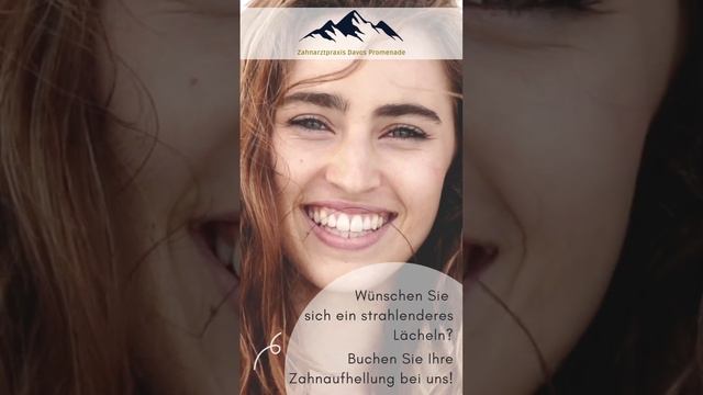 Weisse, gesunde Zähne stehen im Mittelpunkt, dank des Bleachings. #bleaching #zahnarztpraxisdavos