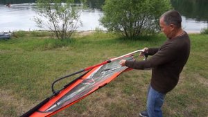 Как Собрать Парус Для Виндсерфинга? И правильно настроить?! Виндсап STORMLINE POWER MAX 10.6.