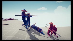 Самураи требуют сакэ в Totally Accurate Battle Simulator