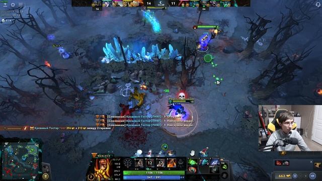 Dota 2 Стримснайперы перебанили мне всех саппортов. Пришлось взять Варлока в пят