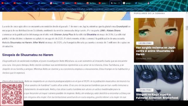 ketahuan Emak saat nonton Shuumatsu no Harem no sensor episode 6 смотреть онлайн