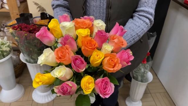 Букет 25 роз Кения. Акция смотреть онлайн