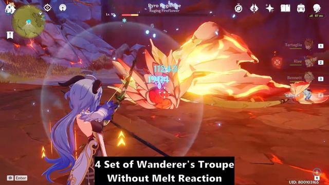 Genshin Impact - Artifact Comparison 4 Wanderer's Troupe vs 2 Blizzard 2 Gladiator for Ganyu смотреть онлайн